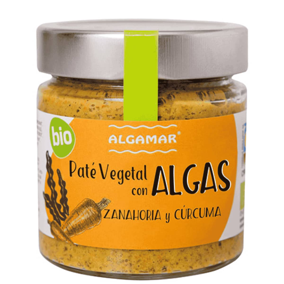 PATE DE ALGAS ZANAHORIA Y CURCUMA 180gr. BIO