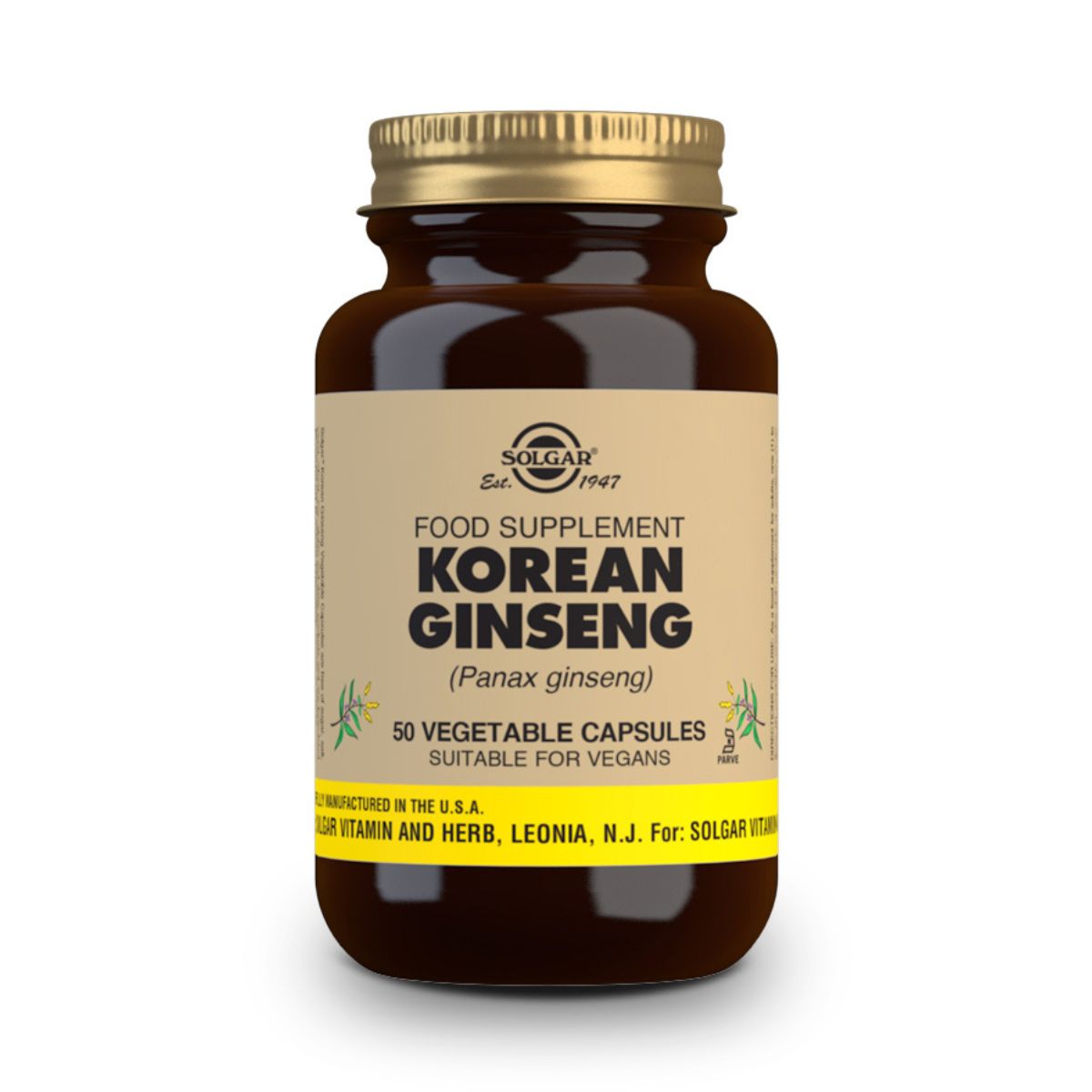 Ginseng Coreano – 50 Cápsulas Veganas