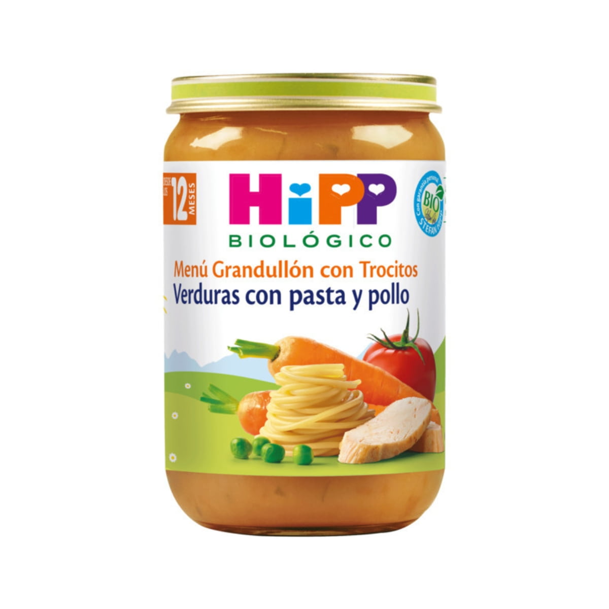 POTITO VERDURAS con pasta y pollo 220gr. BIO