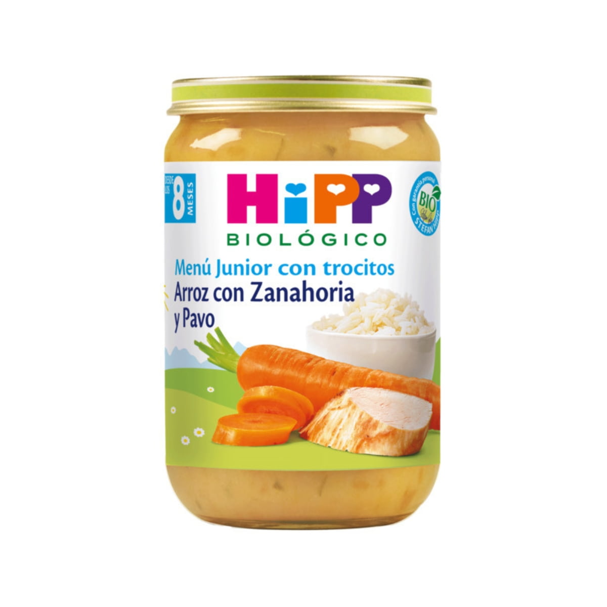 POTITO ARROZ CON ZANAHORIA Y PAVO 220gr 8meses BIO